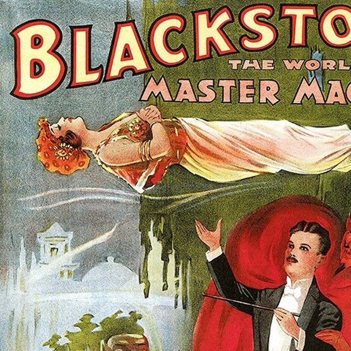 Vintage 1934 Blackstone Magic Unframed Print Wall Art