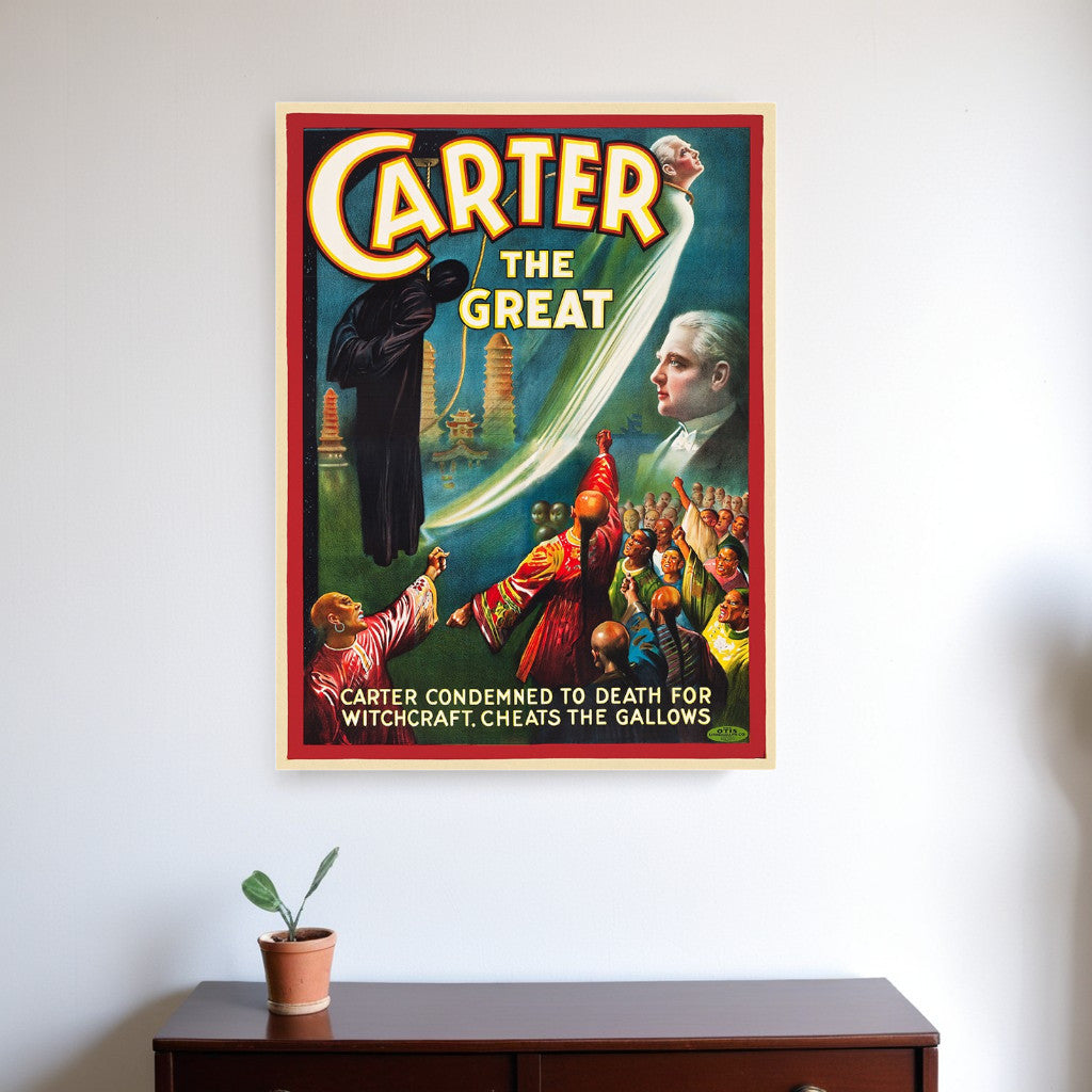 Vintage 1926 Carter Witchcraft Magic Unframed Print Wall Art