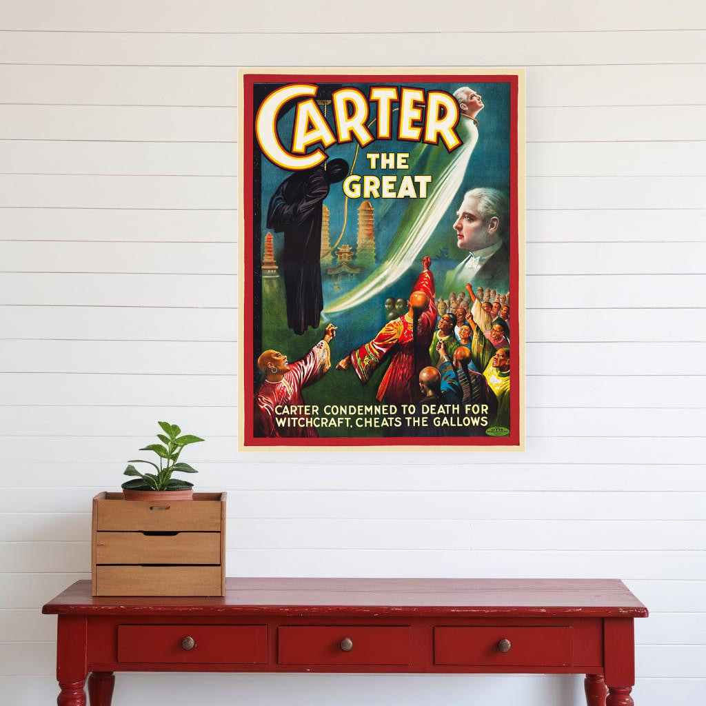 Vintage 1926 Carter Witchcraft Magic Unframed Print Wall Art