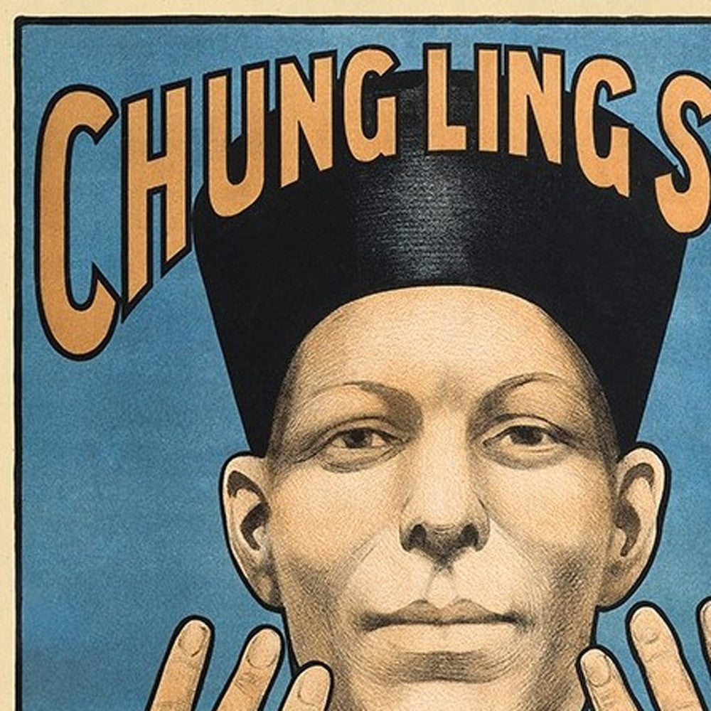 Chung Ling Soo Vintage Magic Unframed Print Wall Art