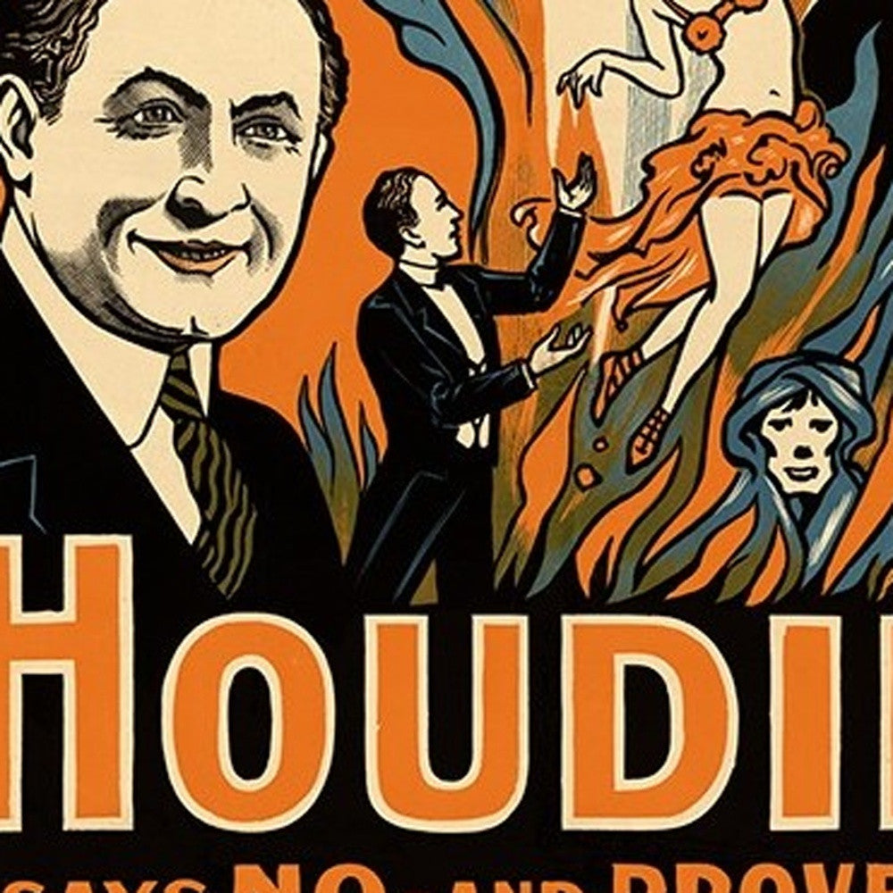 Houdini Spirits Vintage Magic Unframed Print Wall Art