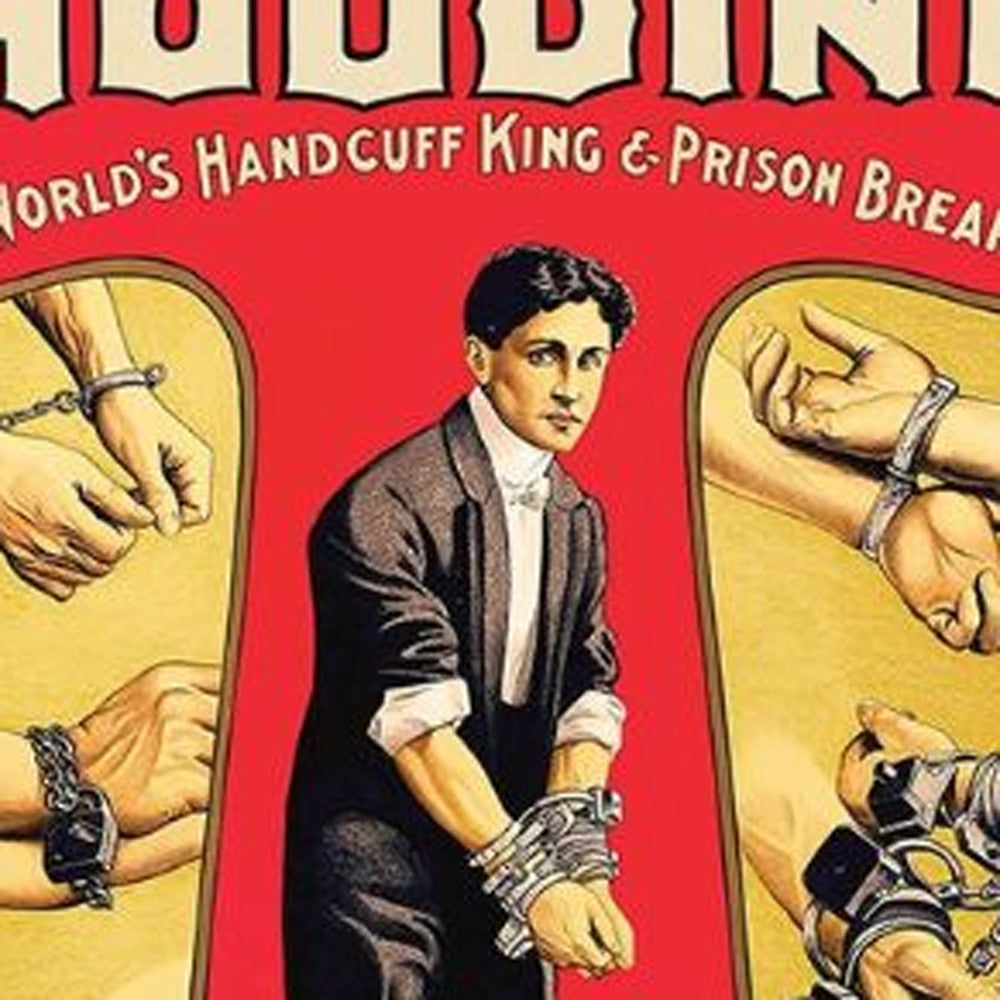 24" X 36" Houdini Handcuff King Vintage Magic Poster Wall Art