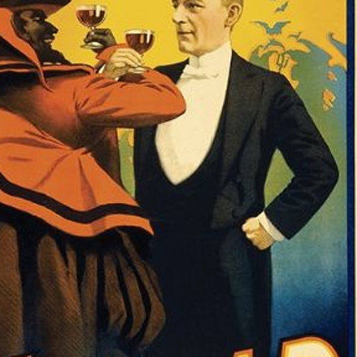 Kellar Having Drinks With The Devil Vintage Magic Unframed Print Wall Art