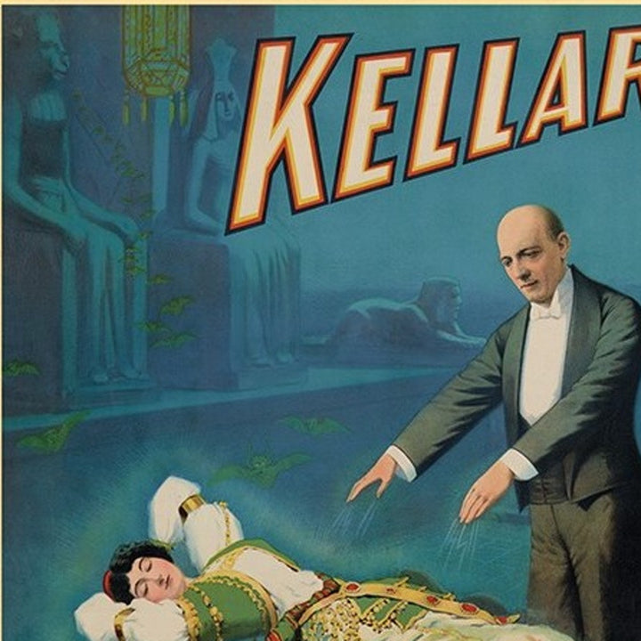 Kellar Levitation Vintage Magic Unframed Print Wall Art