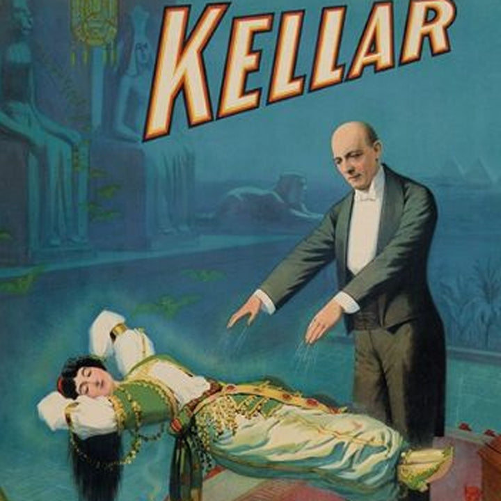 Kellar Levitation Vintage Magic Unframed Print Wall Art