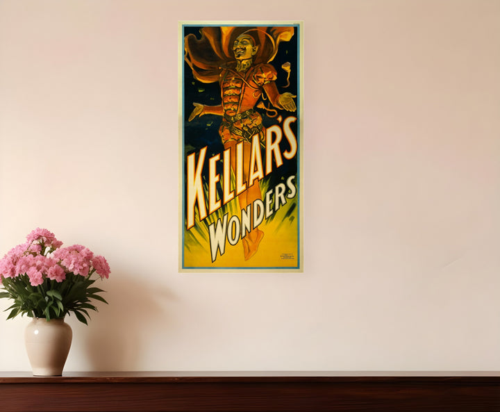 12" X 24" Keller's Wonders Vintage Magic Poster Wall Art