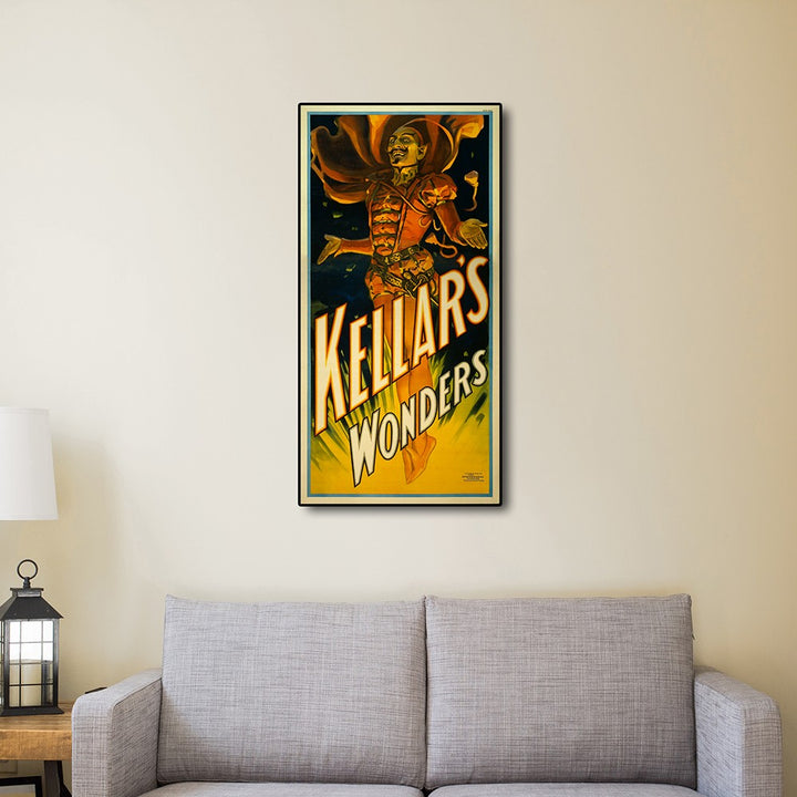 12" X 24" Keller's Wonders Vintage Magic Poster Wall Art