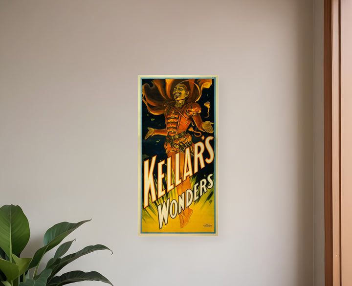 12" X 24" Keller's Wonders Vintage Magic Poster Wall Art