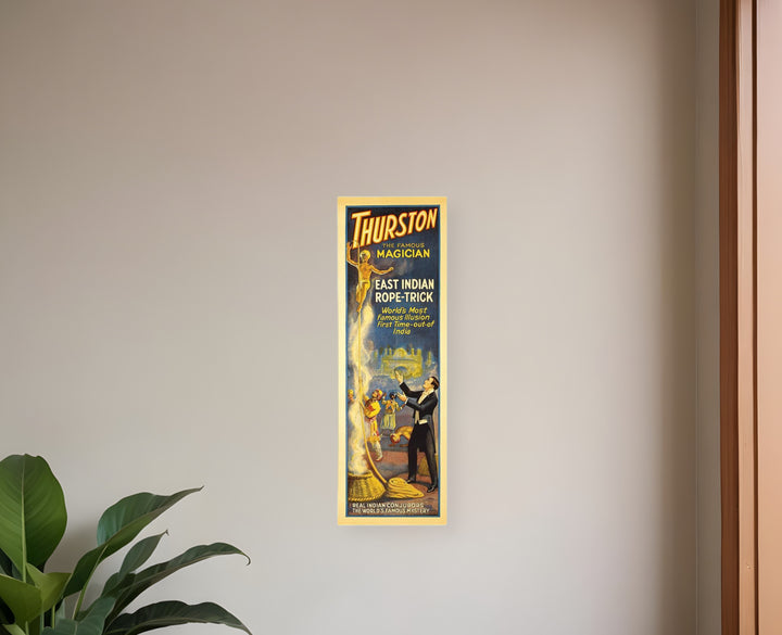 24" X 72" Thurston Rope Trick Vintage Magic Poster Wall Art