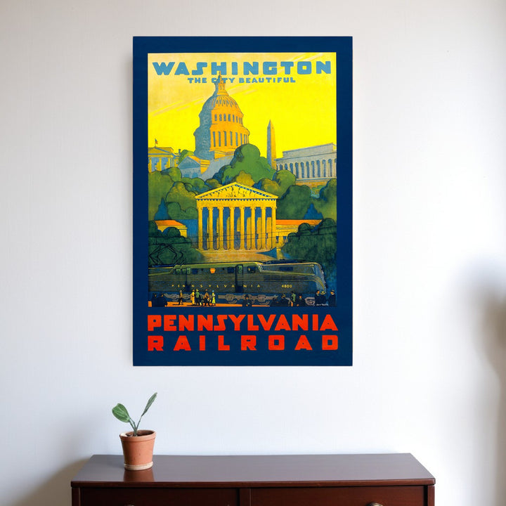 Washington Dc Vintage Travel Unframed Print Wall Art