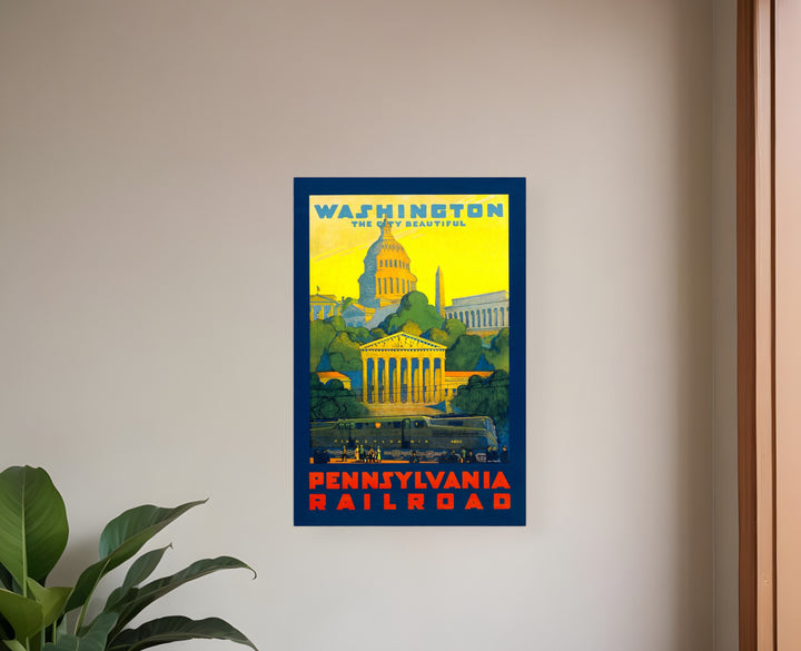 Washington Dc Vintage Travel Unframed Print Wall Art