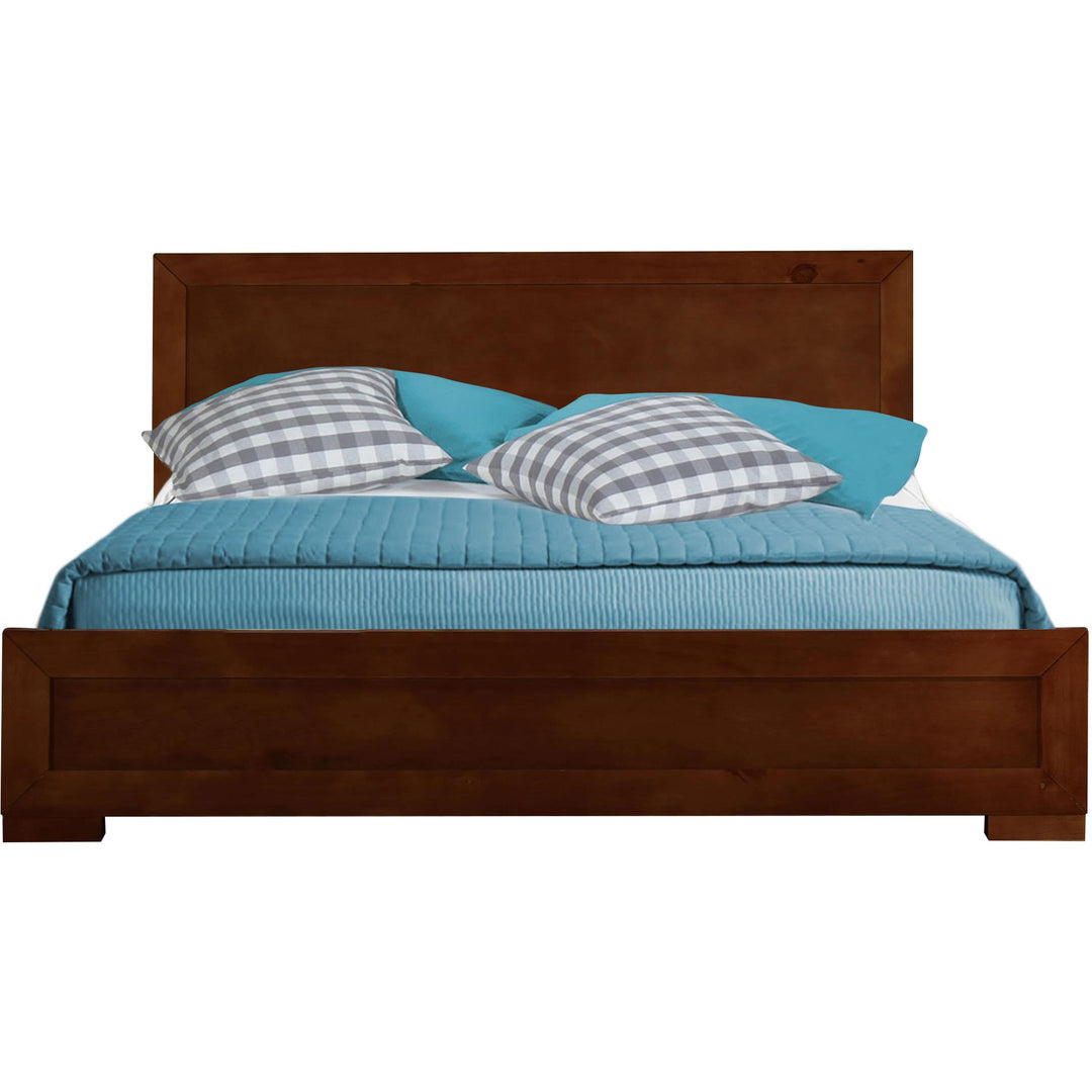 Black Solid and Manufactured Wood Queen Bed Frame