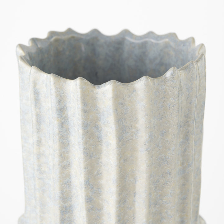 23" Jumbo Organic Textured Gray Vase