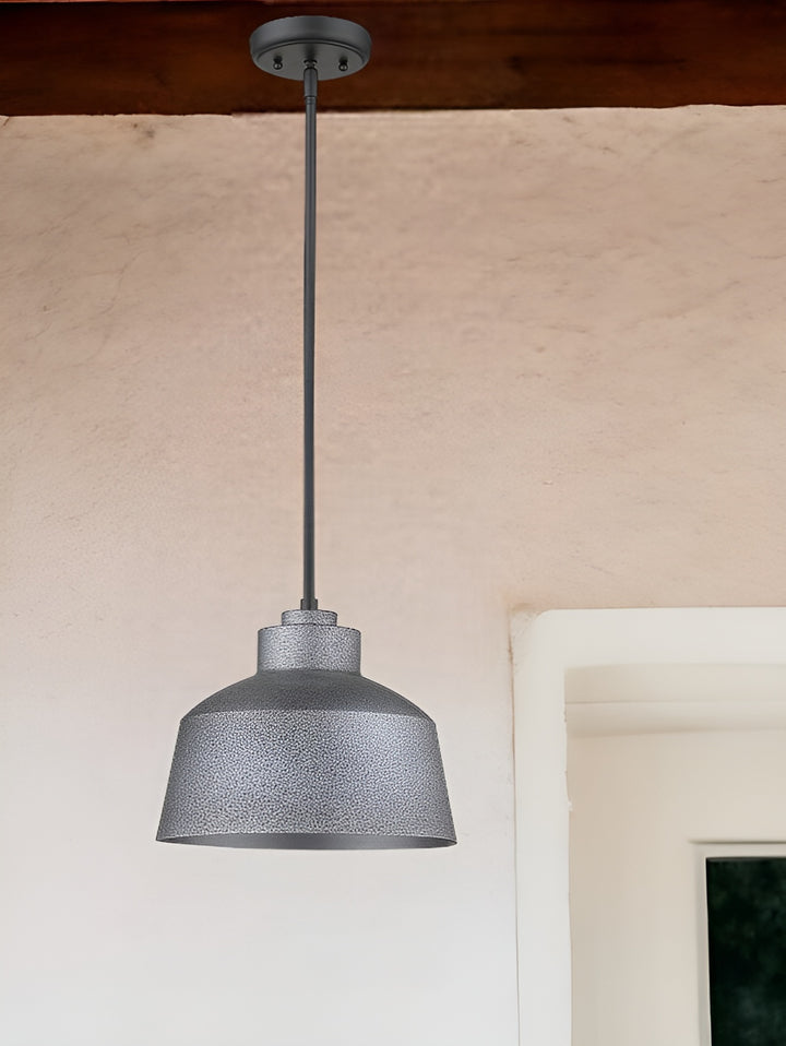 Barnes 1-Light Gray Convertible Pendant