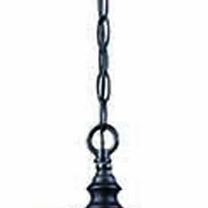 Three Light Matte Black Eastern Lantern Hanging Light