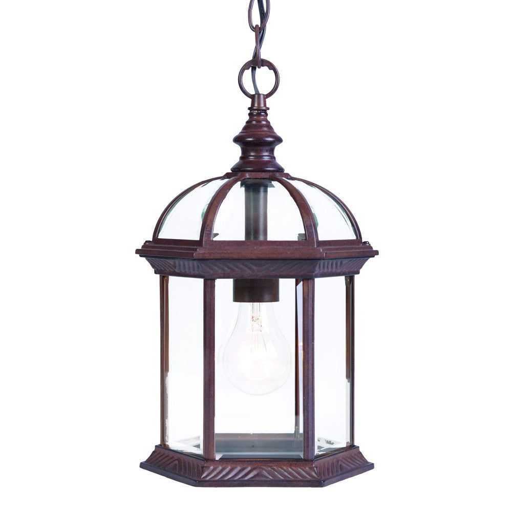 Dark Brown Cage Hanging Light