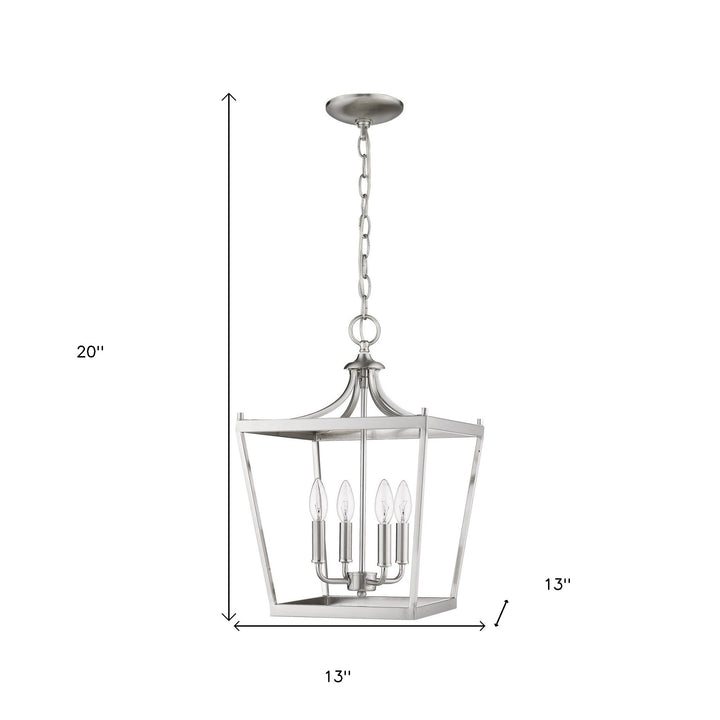 Kennedy 4-Light Satin Nickel Pendant