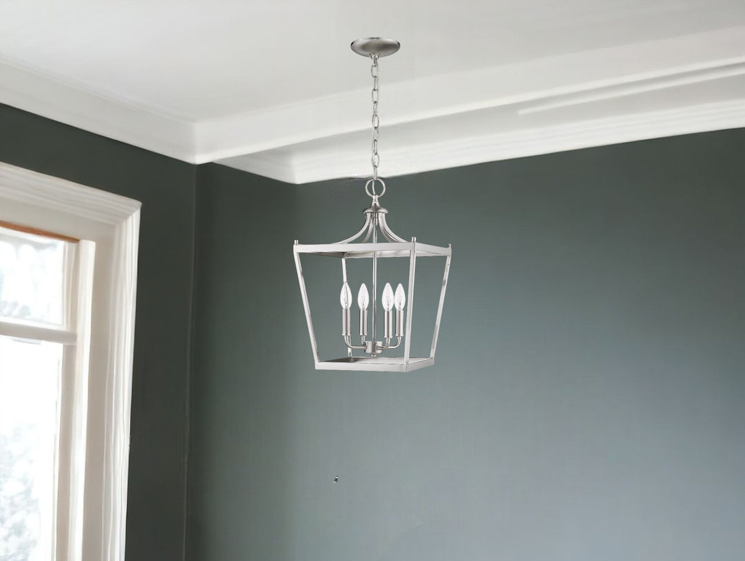 Kennedy 4-Light Satin Nickel Pendant