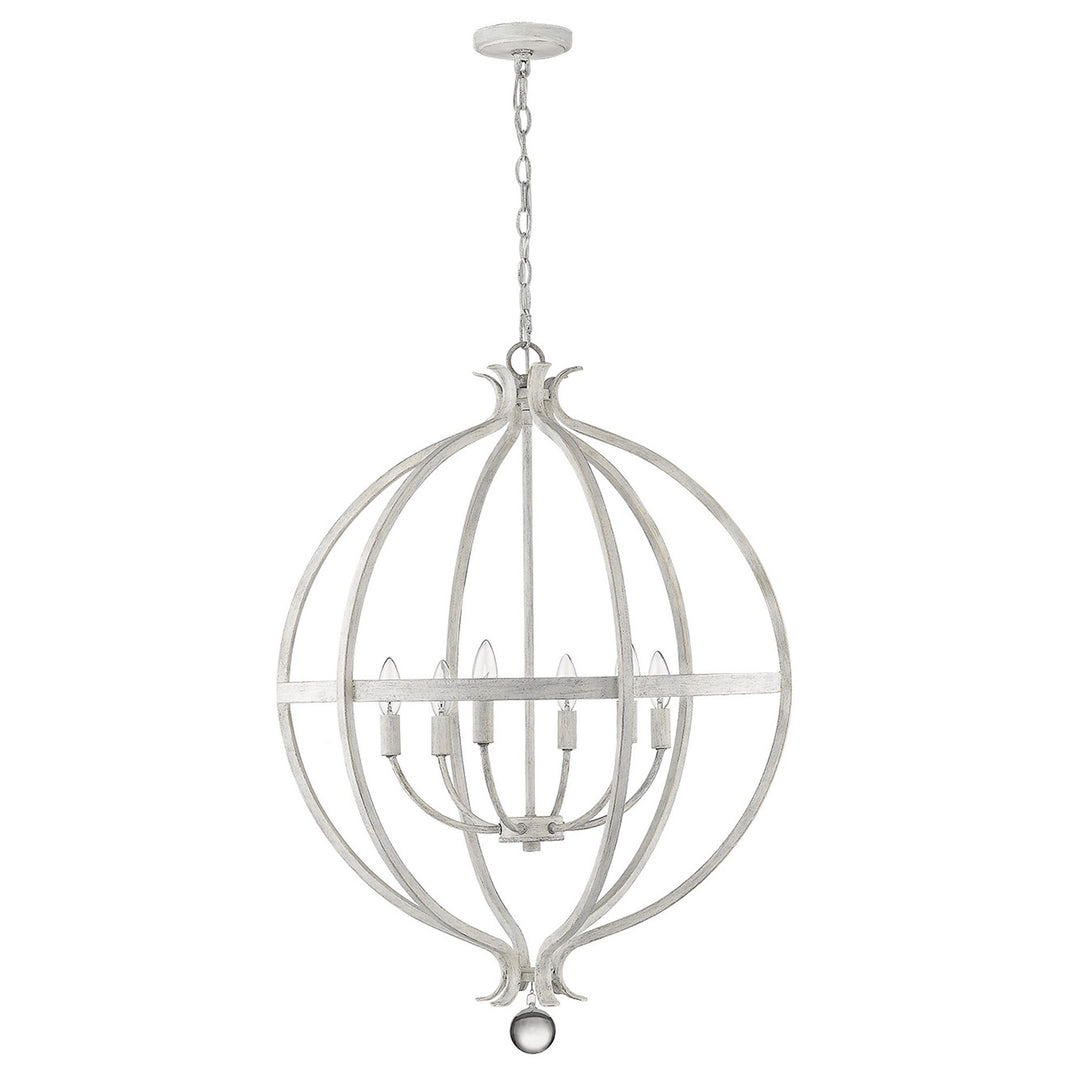 Callie 6-Light Country White Pendant