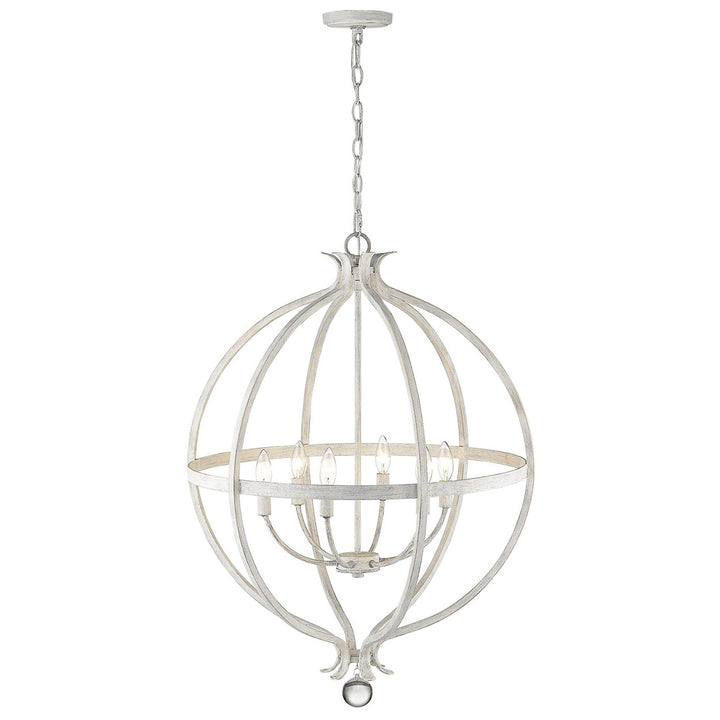 Callie 6-Light Country White Pendant