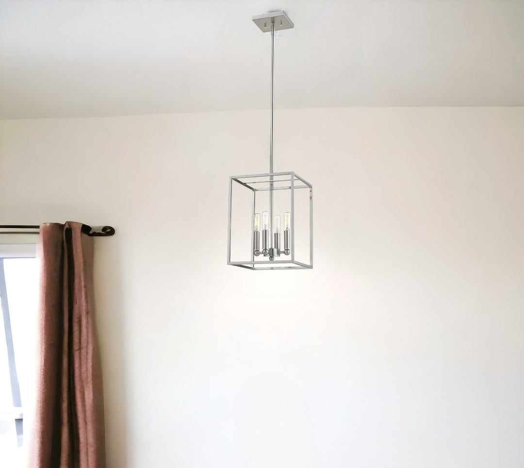 Cobar 4-Light Satin Nickel Pendant