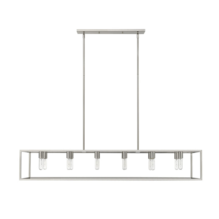 Cobar 12-Light Satin Nickel Island Pendant