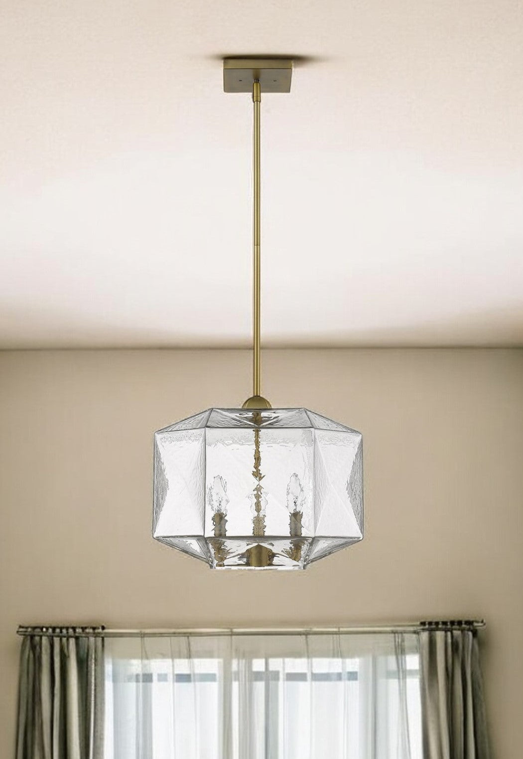 Loft 3-Light Brass Pendant