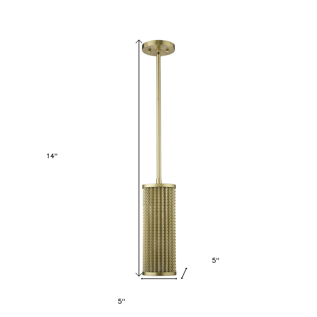 Basetti 1-Light Gold Pendant