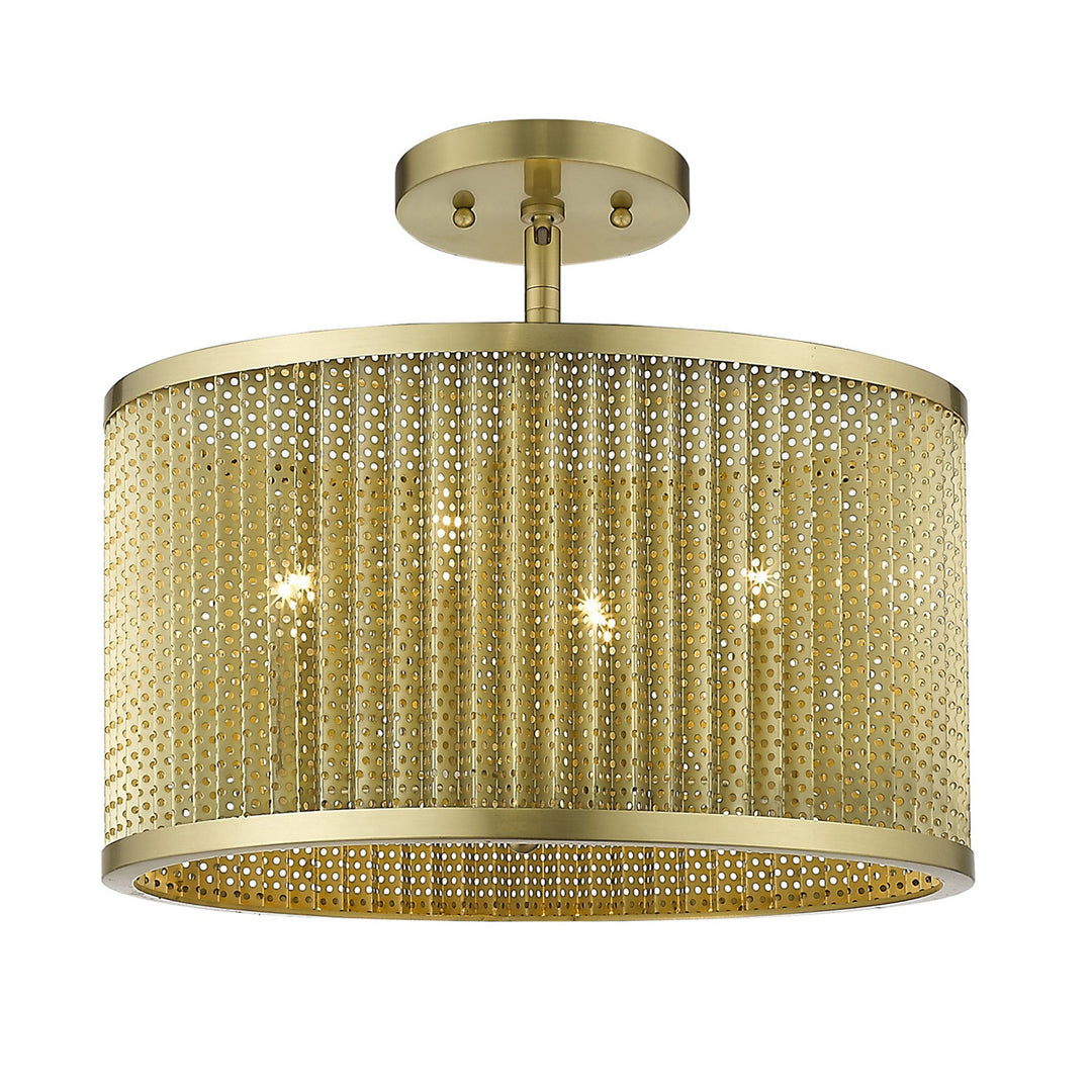 Basetti 4-Light Gold Convertible Pendant