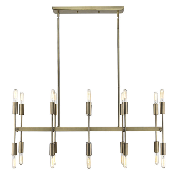 Perret 20-Light Aged Brass Island Pendant