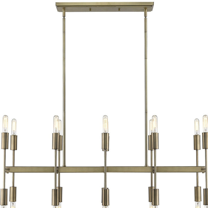 Perret 20-Light Aged Brass Island Pendant