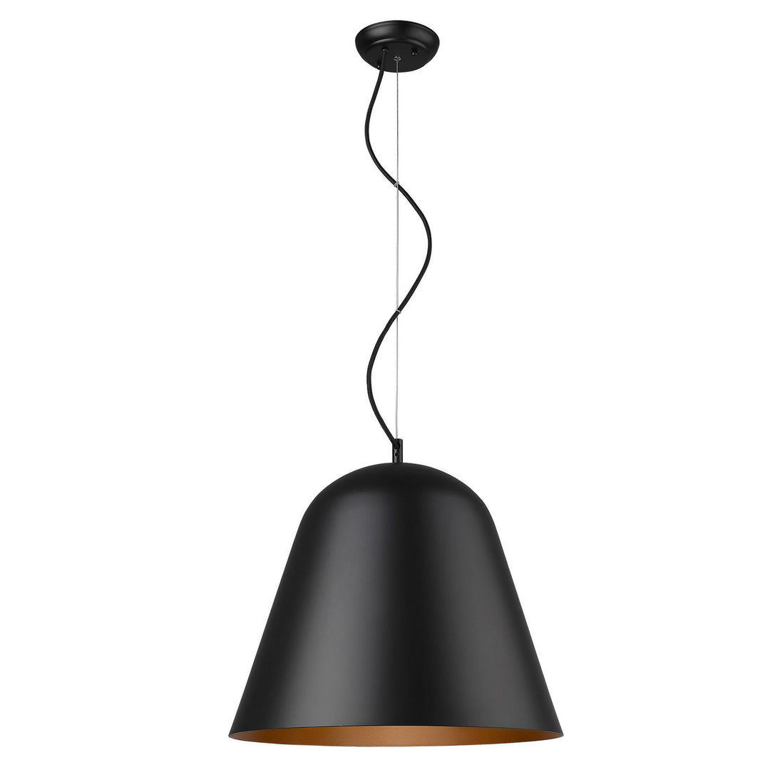 Knell 1-Light Matte Black Pendant