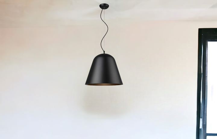 Knell 1-Light Matte Black Pendant