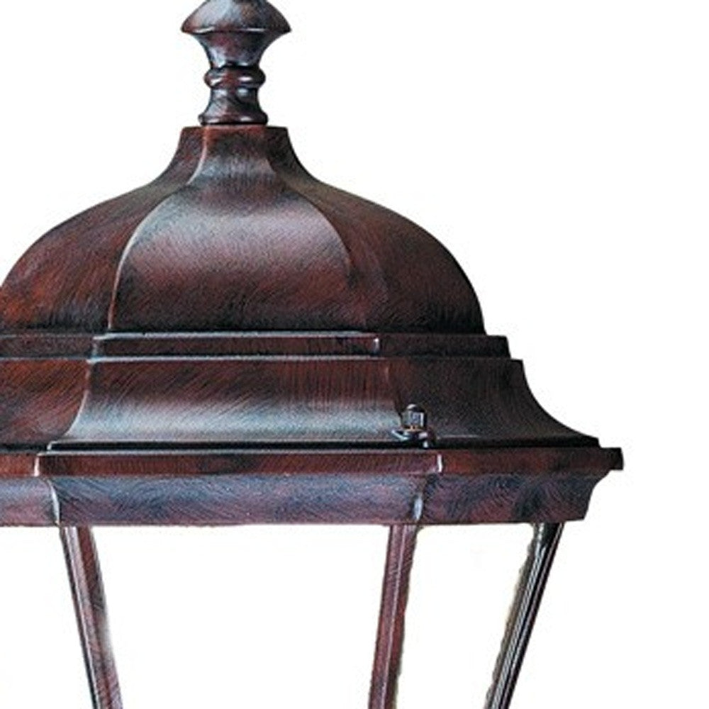 Dark Brown Ornamental Carousel Lantern Wall Light