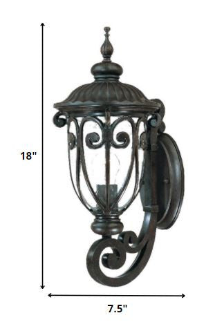 Traditional Dark Brown Wall Sconce