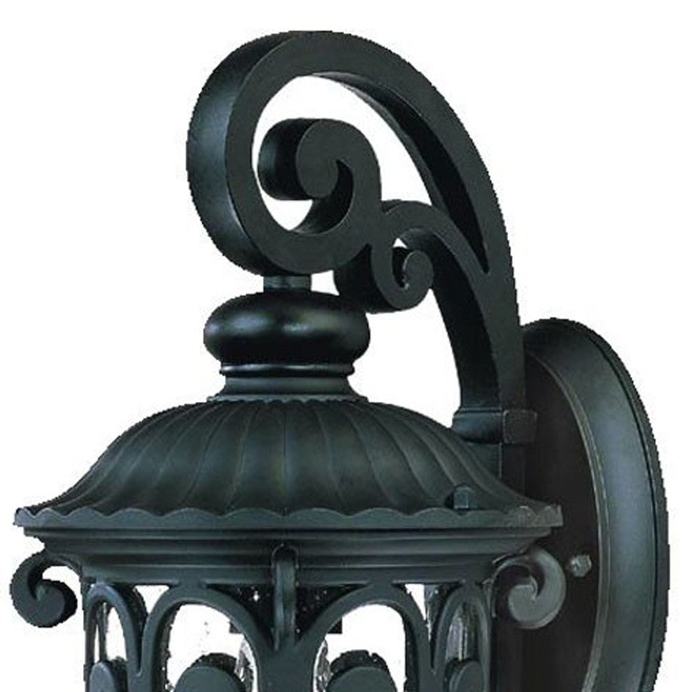 Matte Black Hanging Goblet Wall Light