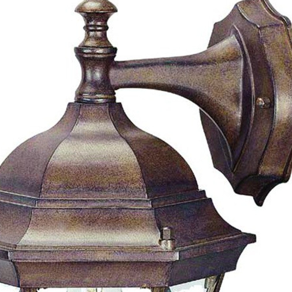 Dark Brown Hanging Carousel Lantern Wall Light