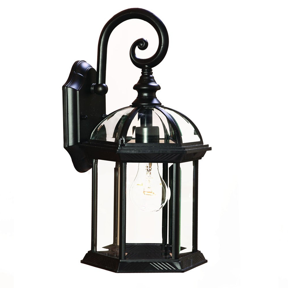 Matte Black Eastern Lantern Wall Light