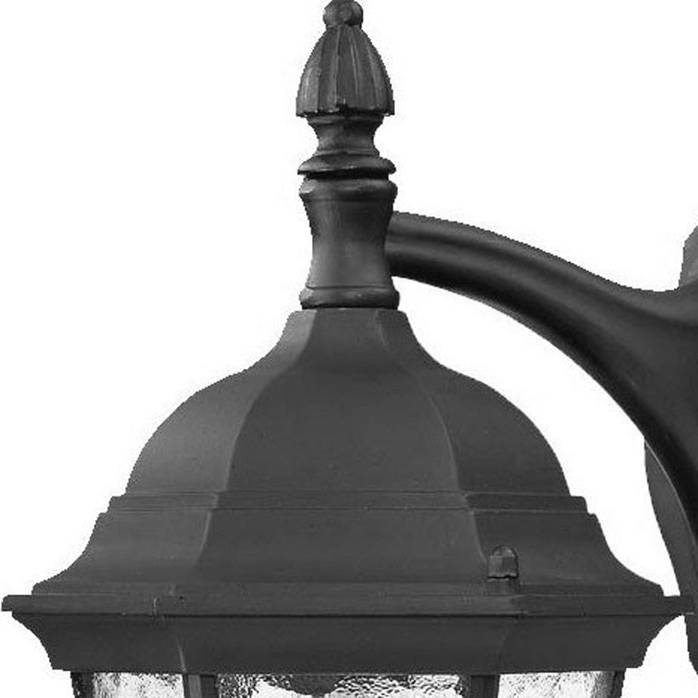 Two Light Matte Black Hanging Carousel Wall Light