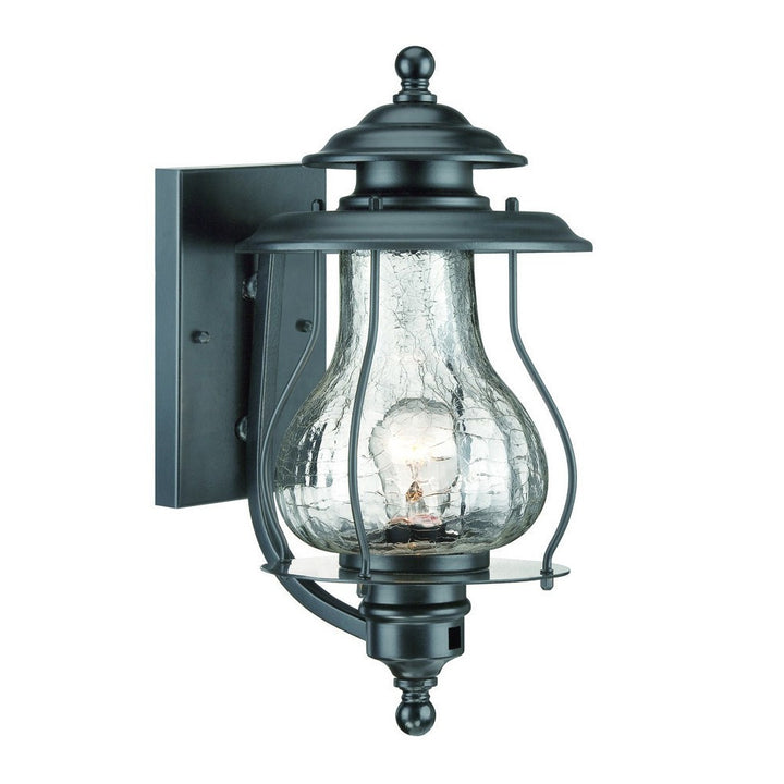 Matte Black Oil Lantern Wall Light