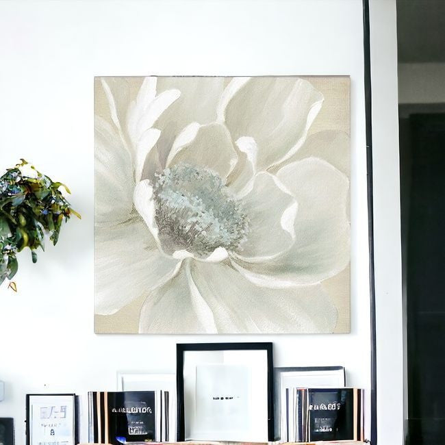 Soft Winter Flower Unframed Print Wall Art