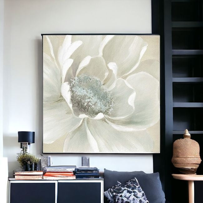 Soft Winter Flower Unframed Print Wall Art