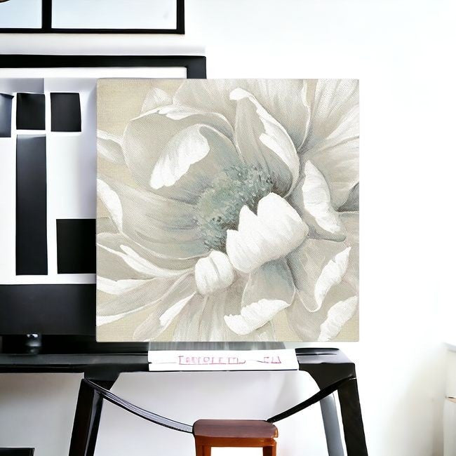 Soft Winter Flower In Bloom Unframed Print Wall Art