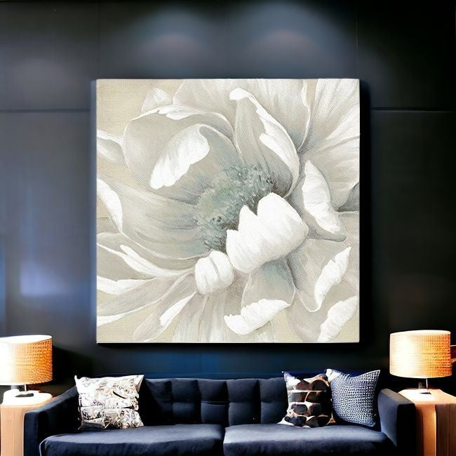 Soft Winter Flower In Bloom Unframed Print Wall Art