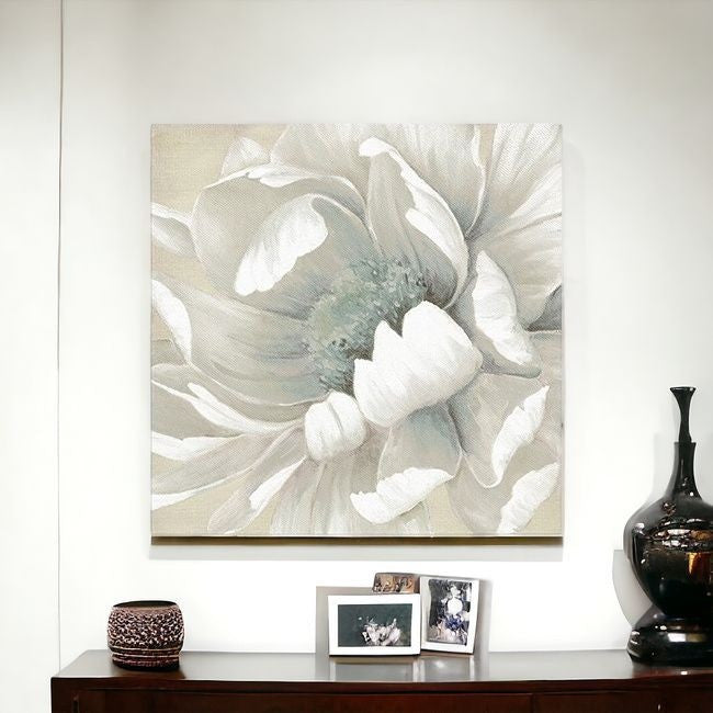 Soft Winter Flower In Bloom Unframed Print Wall Art