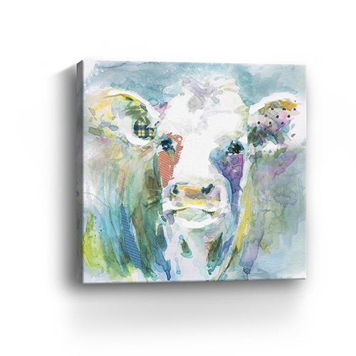 Watercolor Cow Unframed Print Wall Art