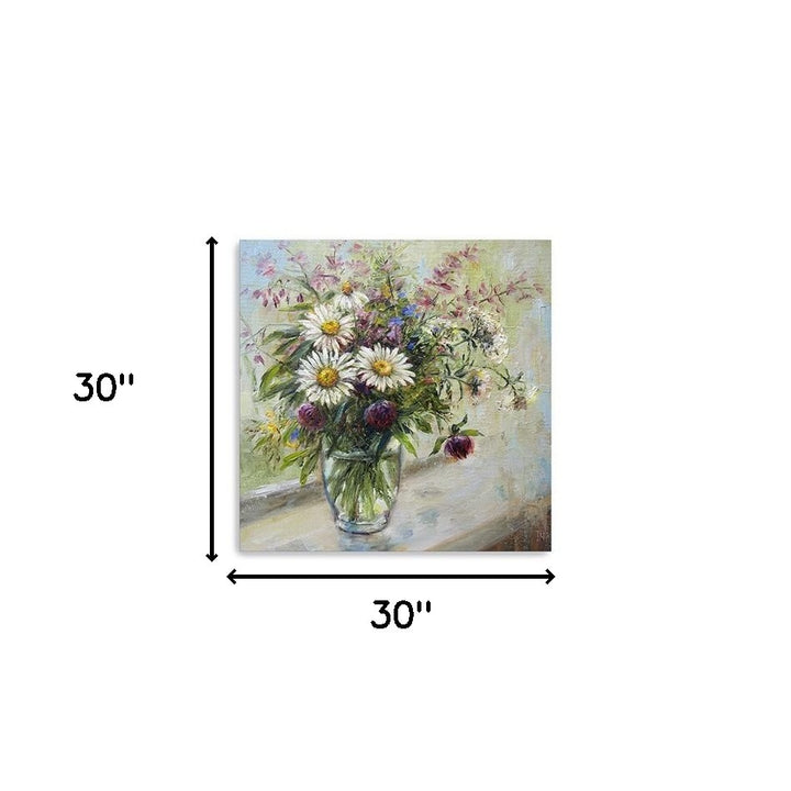 Pretty Vase Of Flowers Unframed Print Wall Art