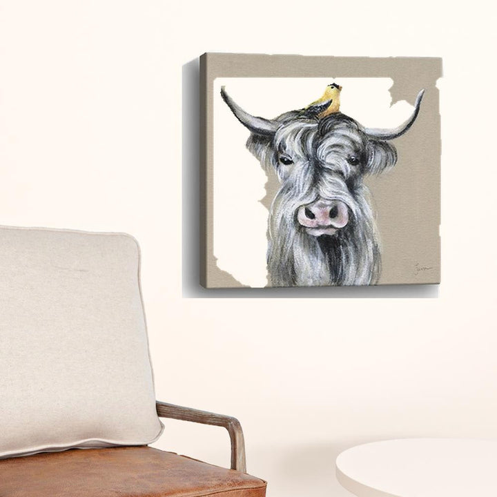 Cute Highland Cow Unframed Print Wall Art