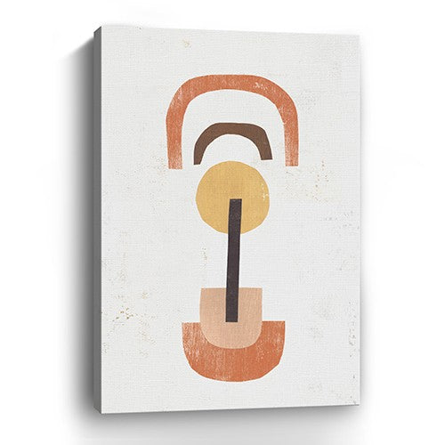 Abstract Shapes In Balance Unframed Print Wall Art