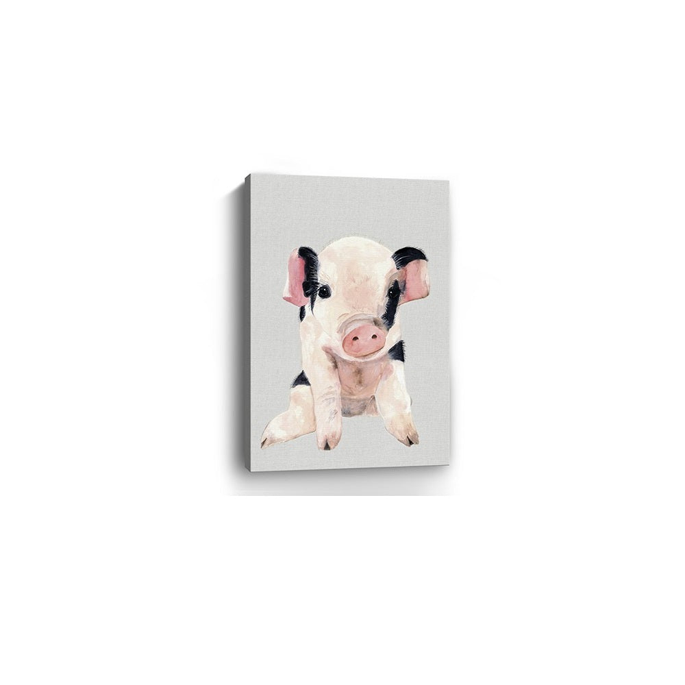 Cute Pink Piglet Unframed Print Wall Art